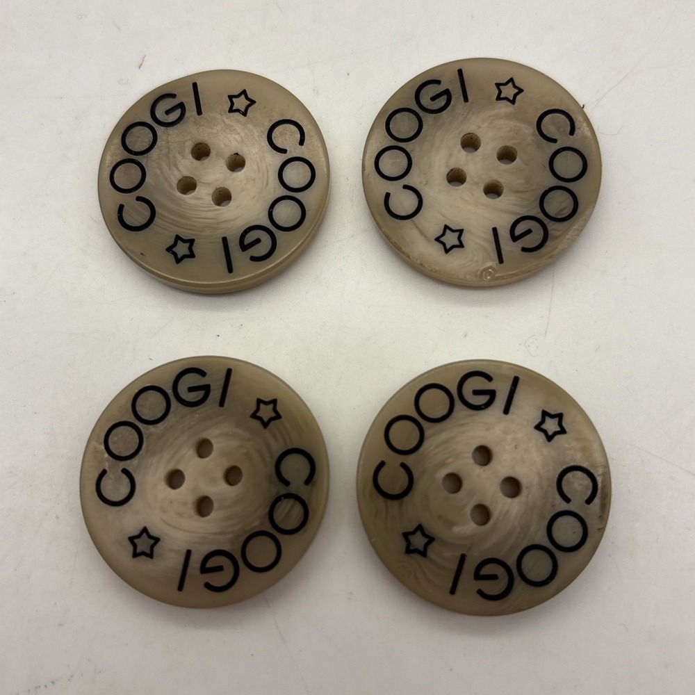 Coogi Replacement Button X4 Plastic 1.25"